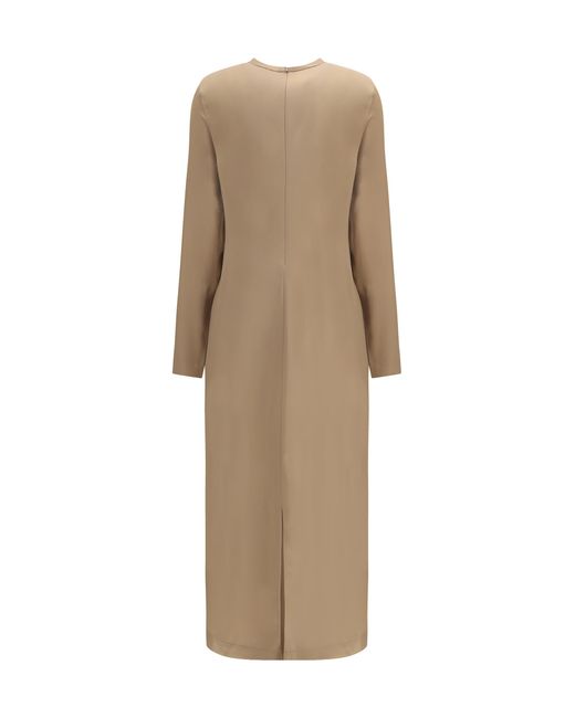 Totême Natural Dress, Satin, Viscose