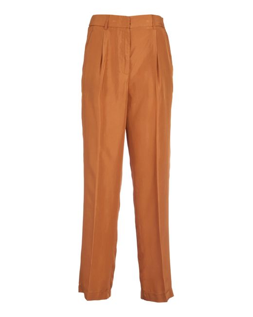 Forte Forte Orange Concealed Straight Trousers
