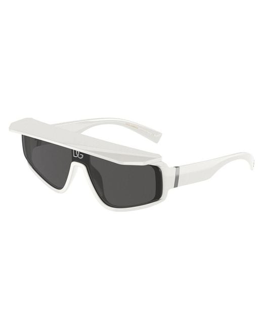 Dolce & Gabbana Gray Sunglasses Shield Full Rim, Frame And Dark Lens Dg6177331287 for men