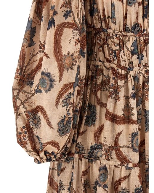 Zimmermann Natural Ascension Tie Billow Maxi' Dress