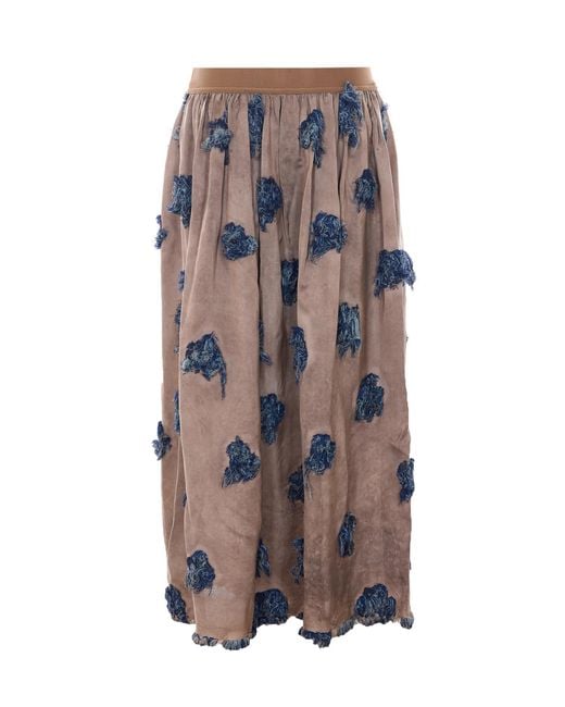 Uma Wang Gray Skirts Cotton