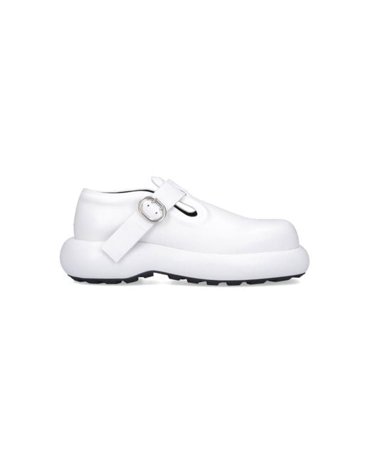 Jil Sander White Flat Shoes