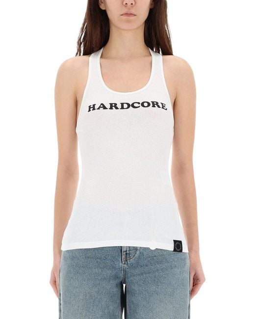 Stella McCartney White Hardcore Top Cotton Tops