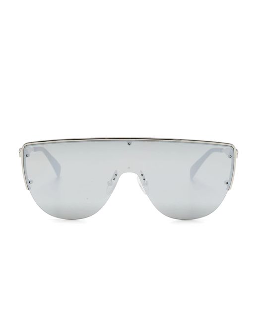 Alexander McQueen White Eyewear Skull Sunglasses for men