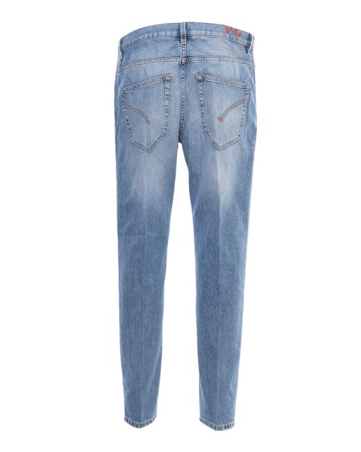 Dondup Blue Washed Effect Jeans for men