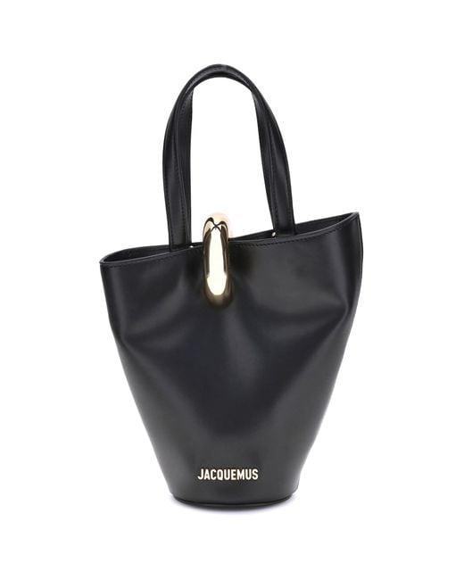 Jacquemus Black La Bambola Small Bucket Bag Calf Leather Bos Taurus