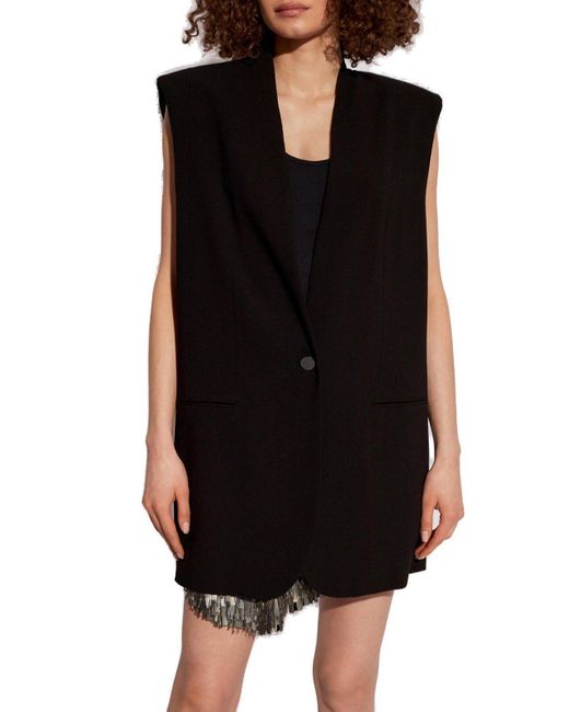 Isabel Marant Black 'emara' Oversize Vest,