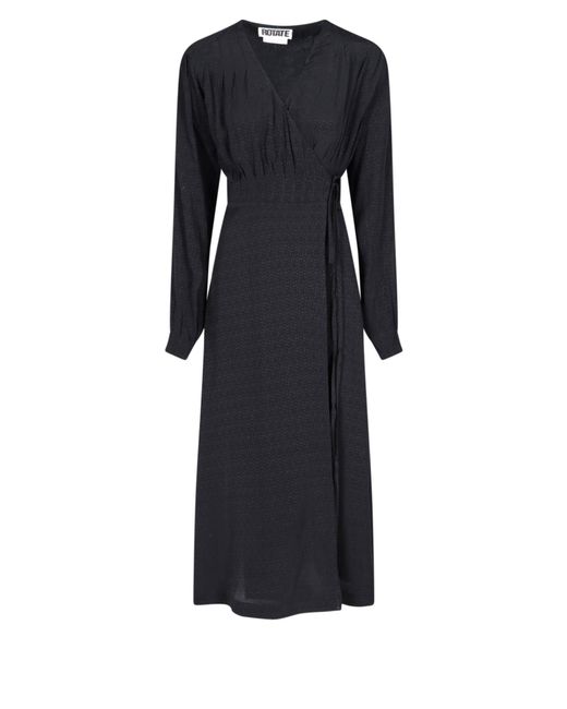 ROTATE BIRGER CHRISTENSEN Synthetic 'marisol' Maxi Dress in Nero (Black ...