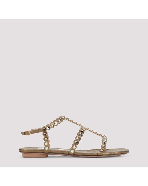 Aquazzura Metallic Aquazzurra Tequila Sandal 39