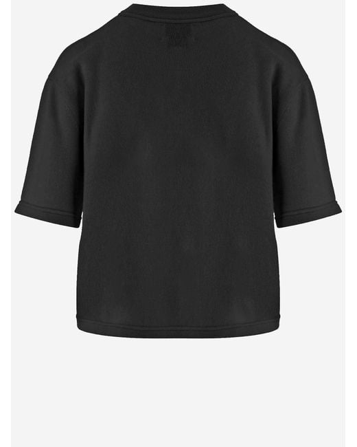 Sa Su Phi Black Short-Sleeved Cashmere Sweater