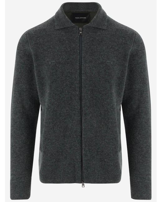 Tagliatore Black Sweater Keid Wool for men