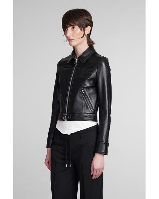 Courreges Gray Leather Jacket