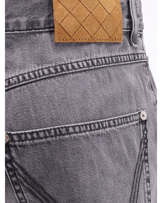Bottega Veneta Gray Light Denim Trousers for men