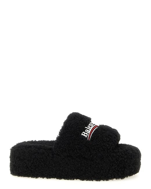 Balenciaga Black Platform Sandals