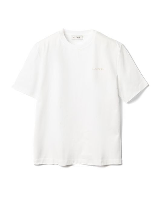 Lanvin White Crew Neck T-Shirt for men