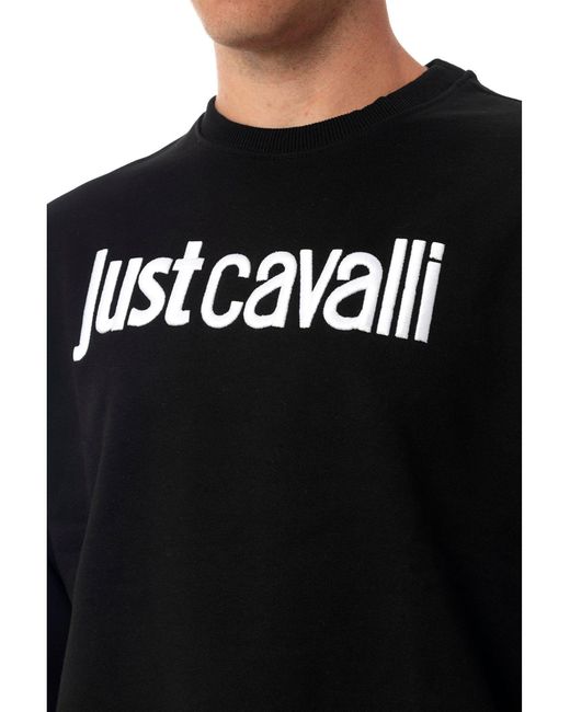 Just Cavalli Black Hoodie for men