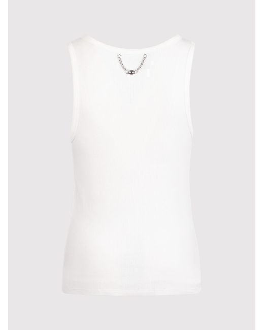 Rabanne Gray Rabanne Ribbed Tank Top With Graphics