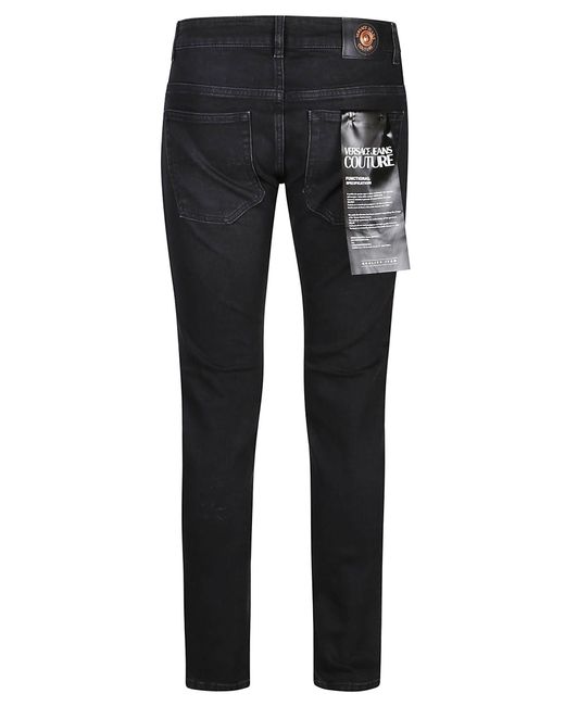 Versace Blue Presley 5 Pocket Skynny Narrow Dundee Jeans for men