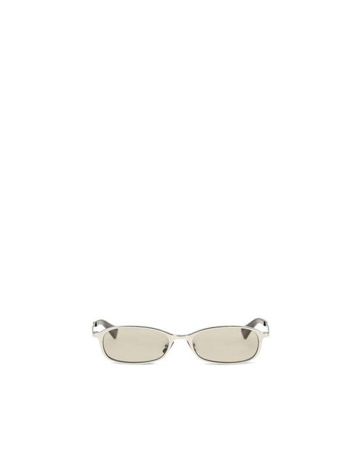 Saint Laurent White Acetate Sunglasses