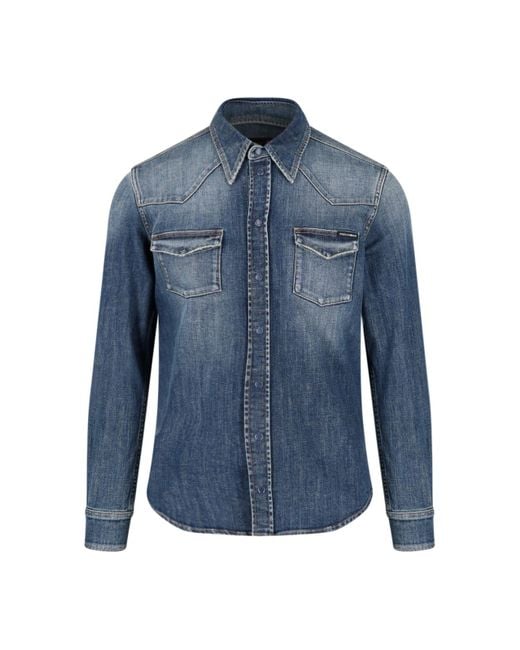 Dolce gabbana discount denim shirt