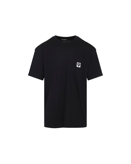 Carhartt Black Short Sleeves Pocket Heart T-Shirt for men
