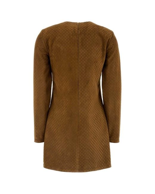 Gucci Brown Suede Dress