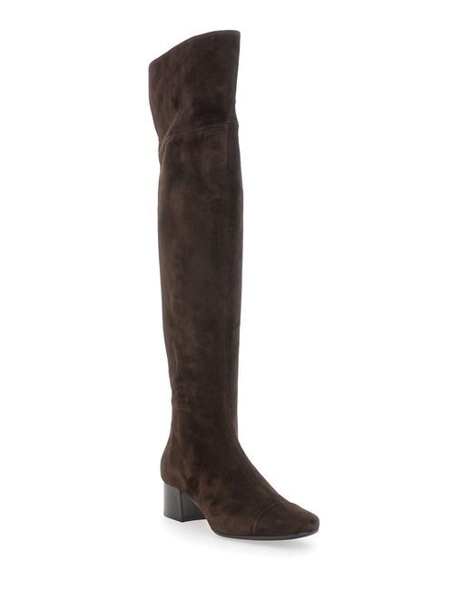 CAREL PARIS Black Brigitte Ankle Boots With Side Zip Closure