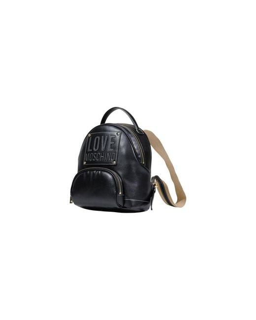 Love Moschino Black Polyethylene Backpack