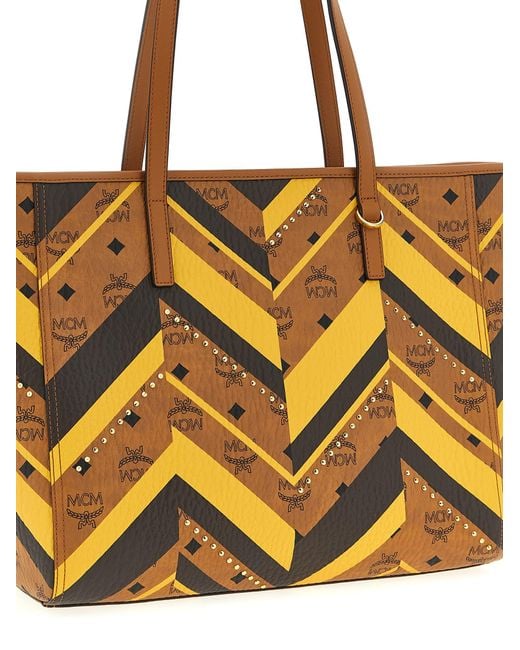 MCM Multicolor Medium Toni Shopping Bag