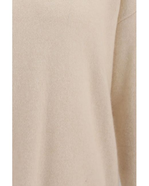 Laneus White Cashmere And Silk Crewneck Sweater for men