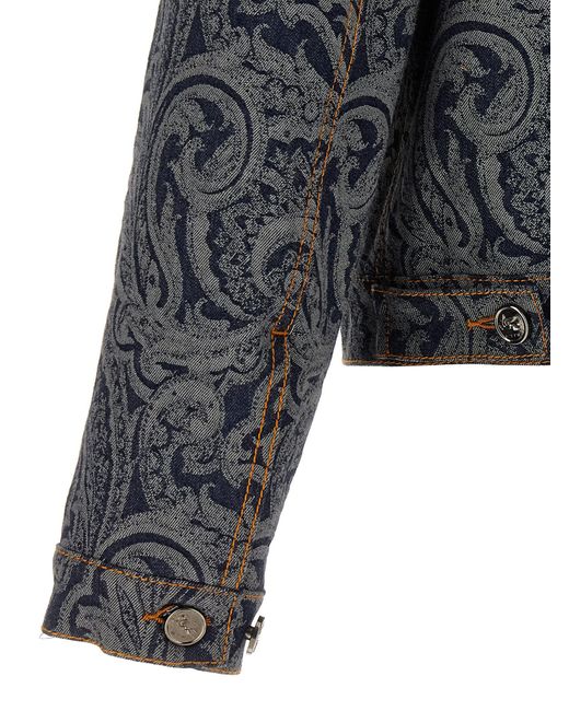 Etro Gray Paisley Jacket for men
