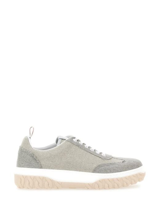 Thom Browne White Cotton Sneaker for men