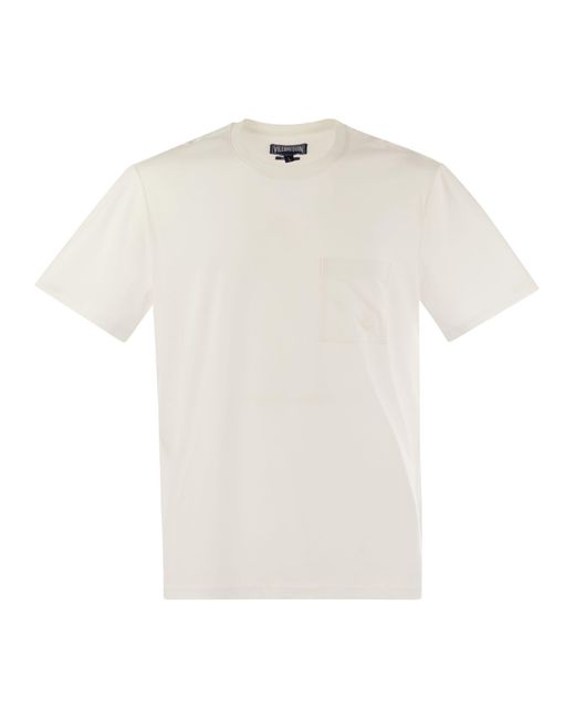 Vilebrequin White Cotton T-Shirt With Pocket for men