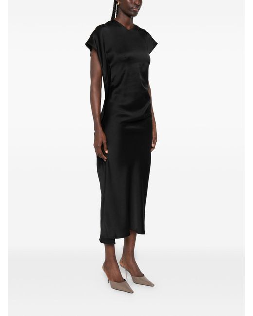 Victoria Beckham Black Victoria Midi Dress