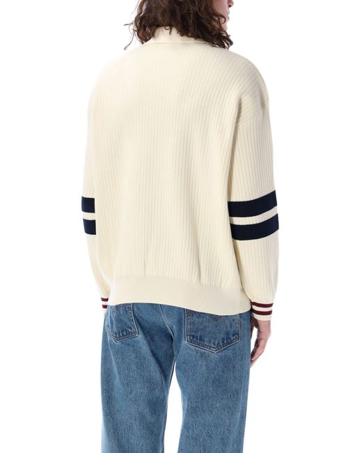Lacoste Blue Rib Knit Sweater for men