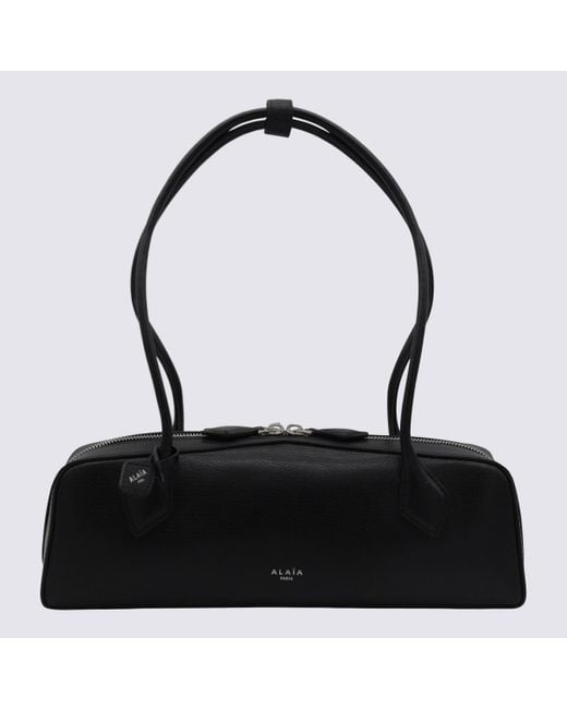 Alaïa Black Leather Teckel Medium Shoulder Bag