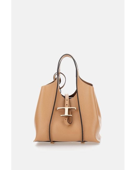 Tod's Natural Tsb Small Shopping Bag