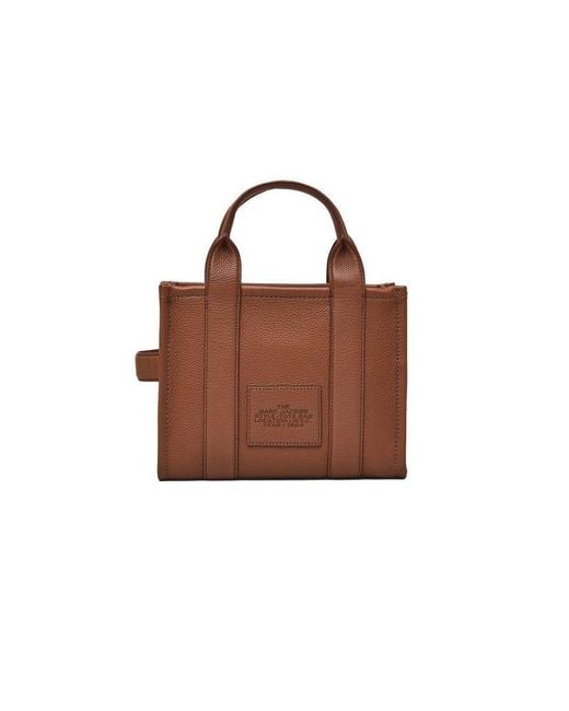 Marc Jacobs Brown Satchel Bag Cow Leather Tote-Bags