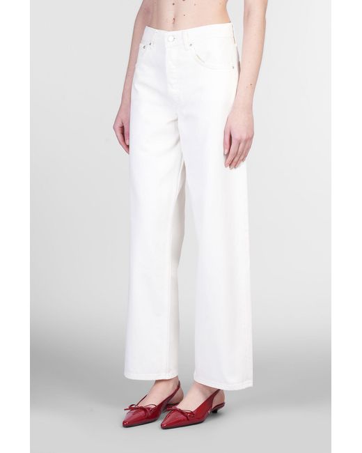 Anine Bing White Manon Jeans