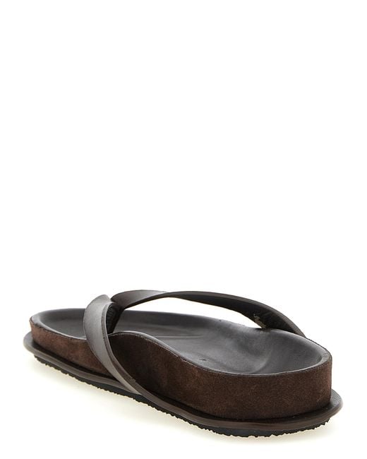 Jacquemus Black Cowhide Slides Shoe