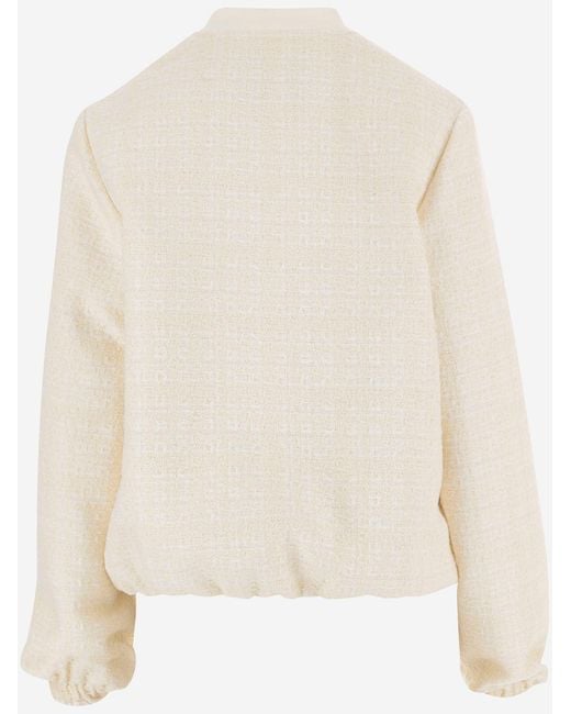 Gucci Natural Checked Cotton Tweed Jacket
