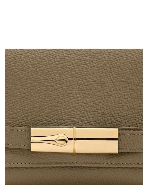 Longchamp Brown Crossbody Bag Triomphe Leather Calf Shoulder