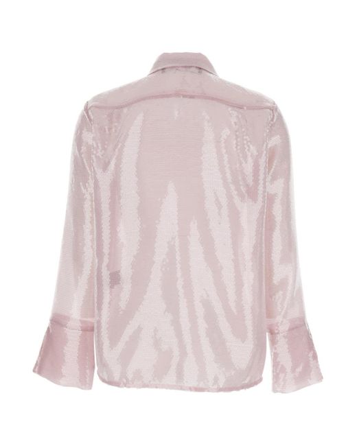 FEDERICA TOSI Pink Shirt With Sequins