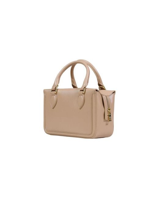 Love Moschino Natural Beige Polyethylene Handbag