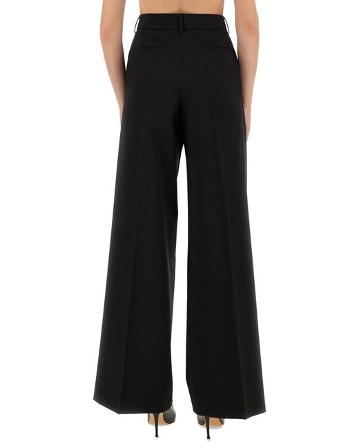 Sportmax Black Pants Virgin Wool Trousers