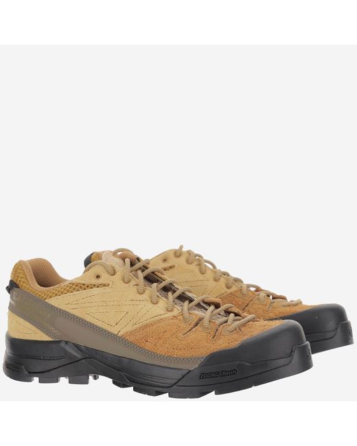 Salomon Brown X-Alp Suede Sneakers