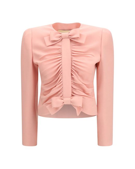 Valentino Pink Cropped Jacket