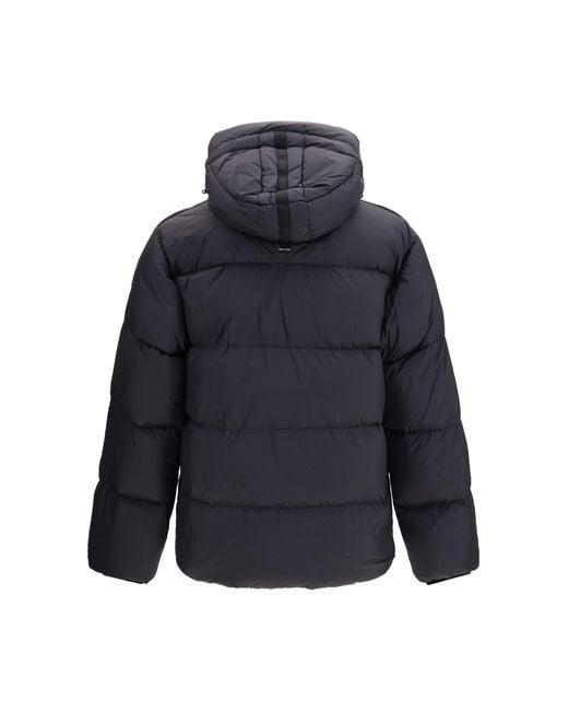 Parajumpers Black Padded Jacket Cloud With Hood Inner: Duck Down for men