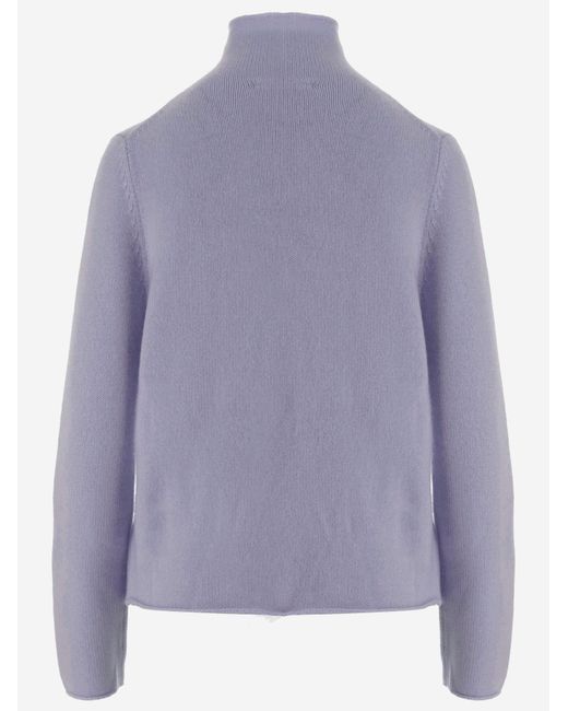 Allude Purple Cashmere Sweater