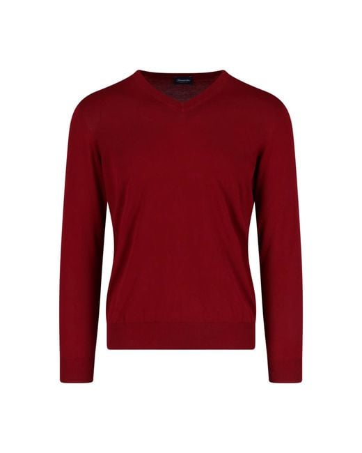 Drumohr Red Sweaters Cotton for men